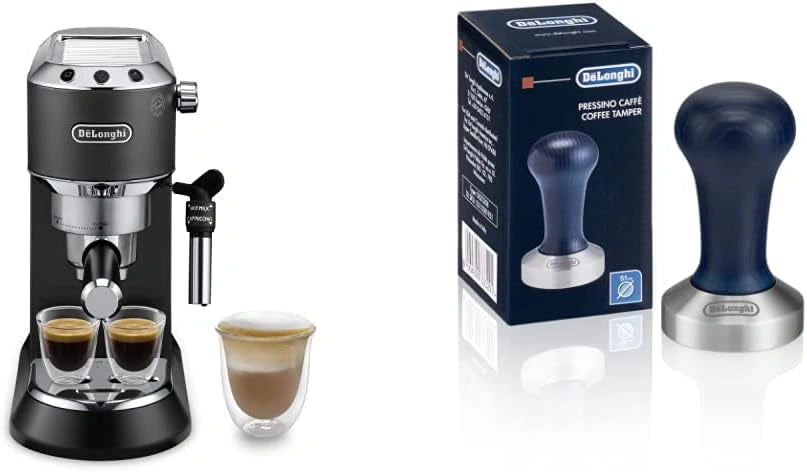 Machine à Expresso De'Longhi Dedica Style Noir 1L avec Tasseur Acier Inoxydable