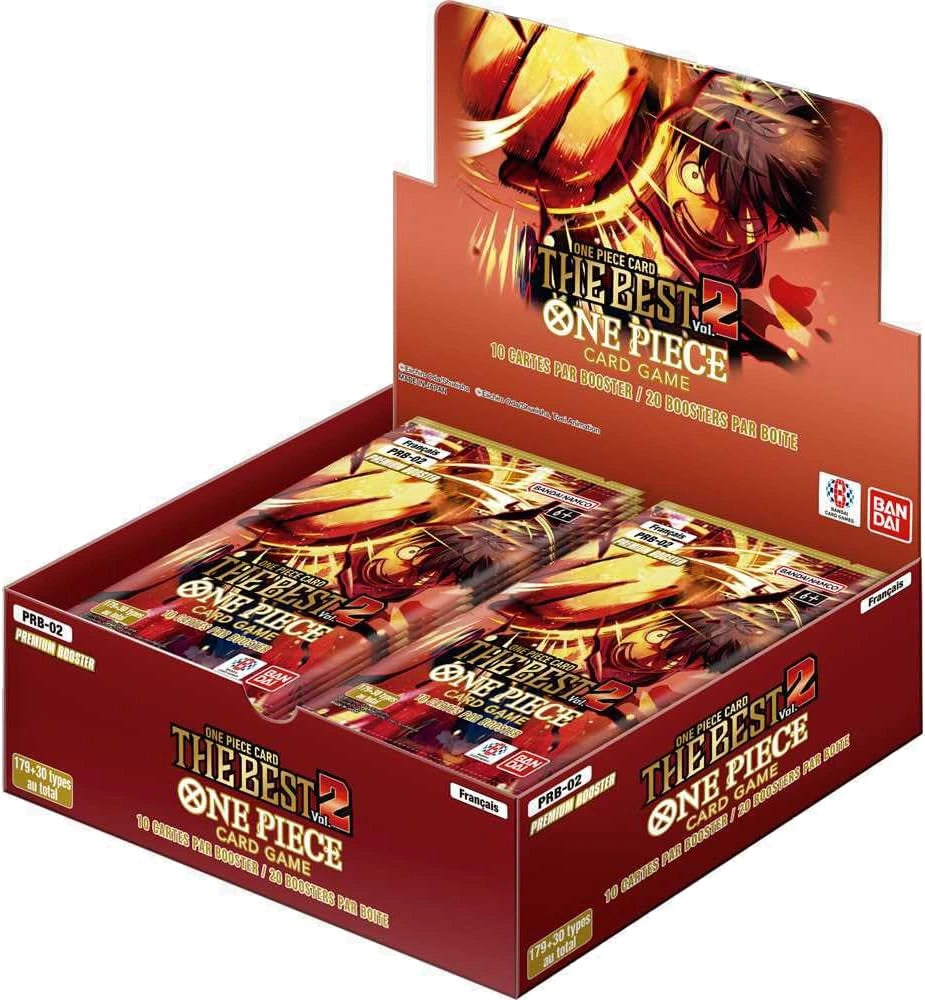 One Piece - Lot de 20 Boosters Premium PRB02 : Meilleur Vol. 2 - Édition Française