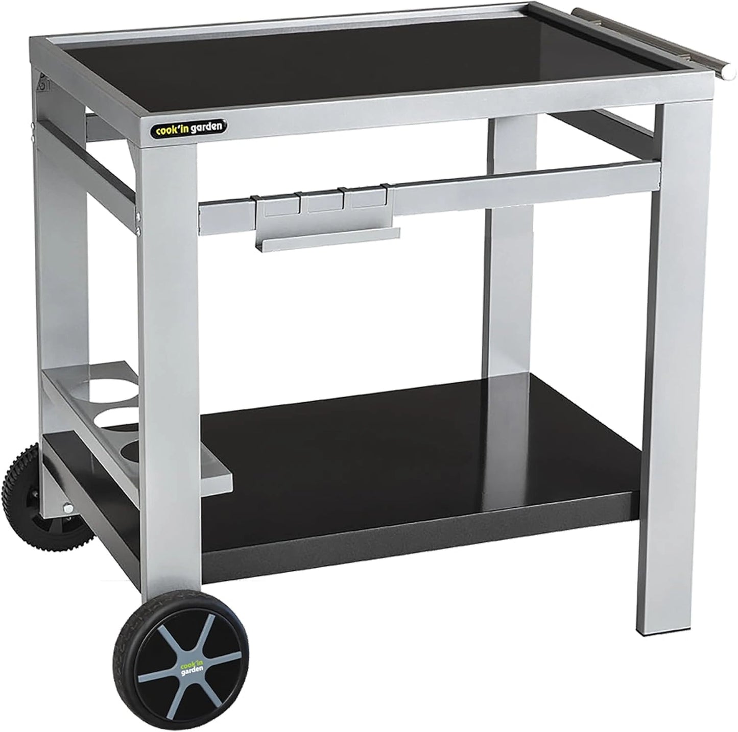Chariot de Cuisine Extérieure - Plan de Travail Mobile pour Barbecue et Plancha