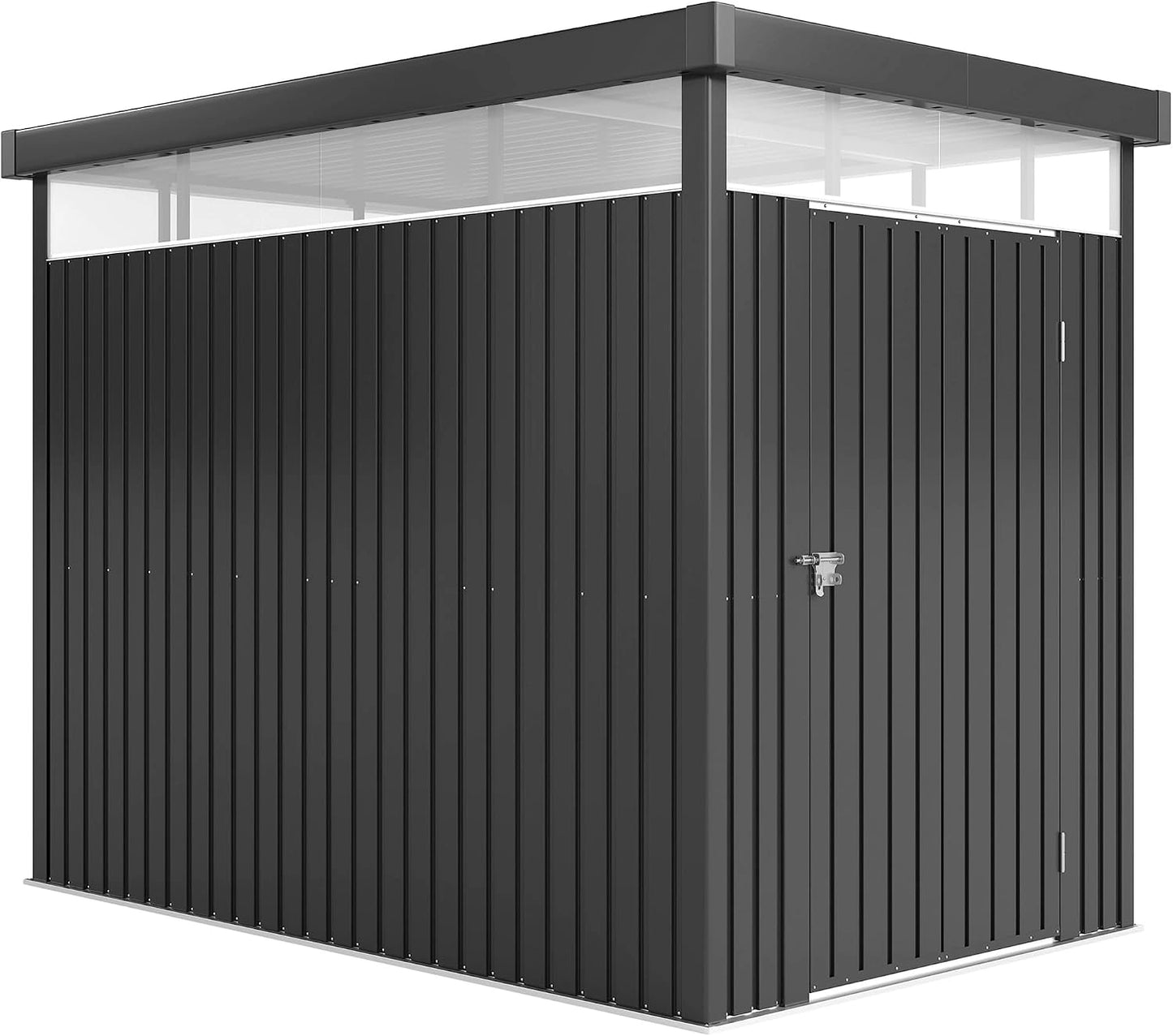 Abri de Jardin Outsunny en Acier Galvanisé 4m² avec Fenêtres Acryliques et Serrure