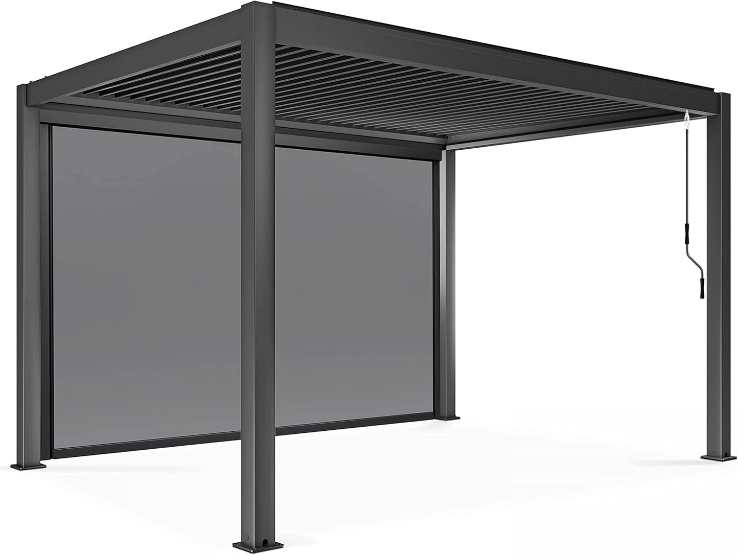 Pergola bioclimatique autoportée 3x4m avec store intégré - Oviala