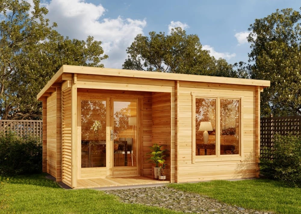 Cabane de Jardin en Bois Orkus-44 par Carlsson avec Toit Monopente