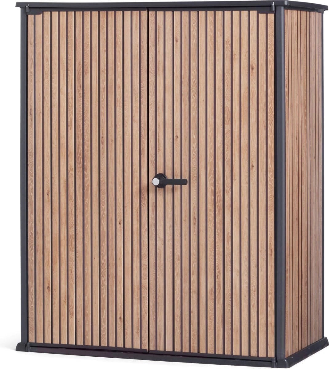 Armoire de Jardin Keter Verticale, Finition Bois, Idéale pour Rangement Extérieur, 1400 L, 140 x 73,6 x 170,4 cm