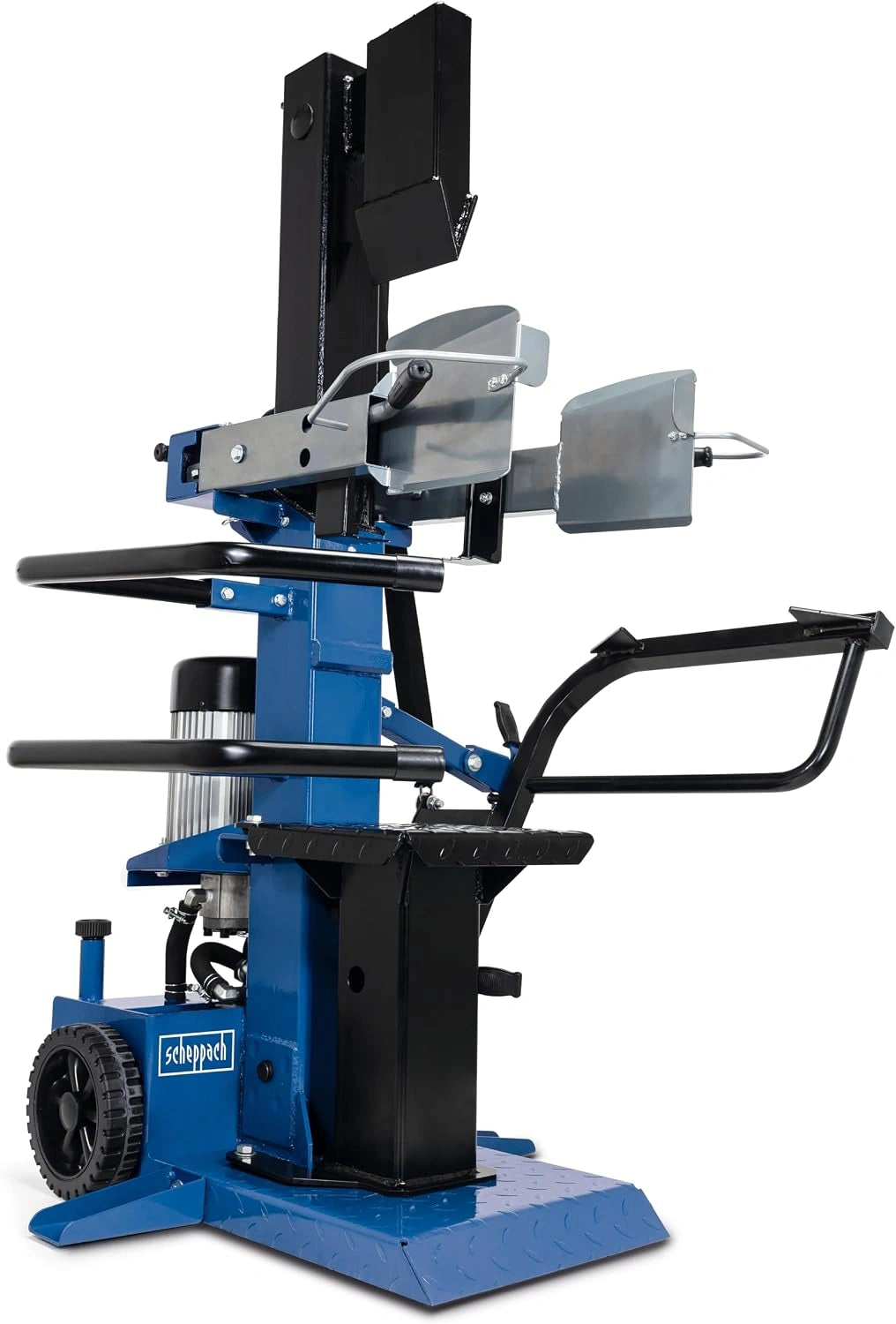 Fendeur de Bûches Électrique 10T 3150W Scheppach, Table Pivotante, Longueur 1070mm