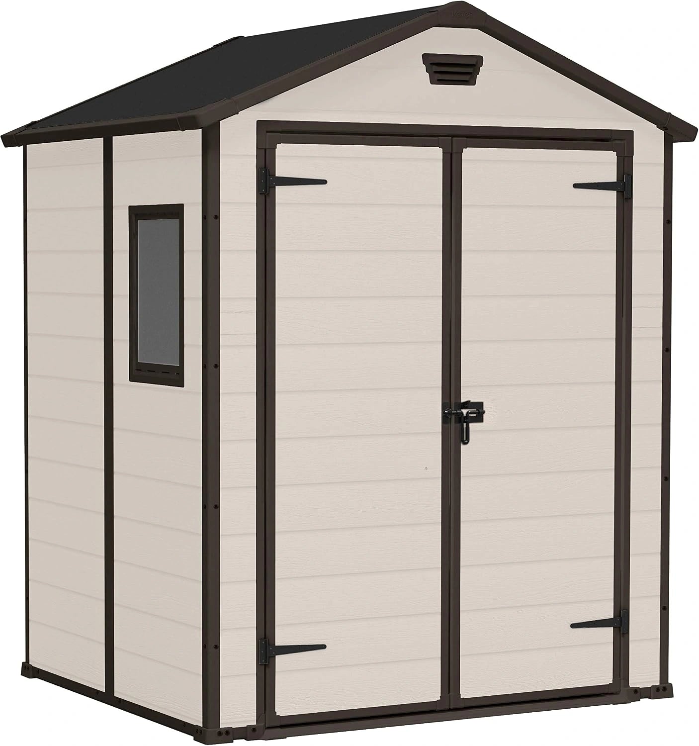 KETER – Abri de Jardin Manor 65 Beige – Espace de Rangement Extérieur de 2,5 m²