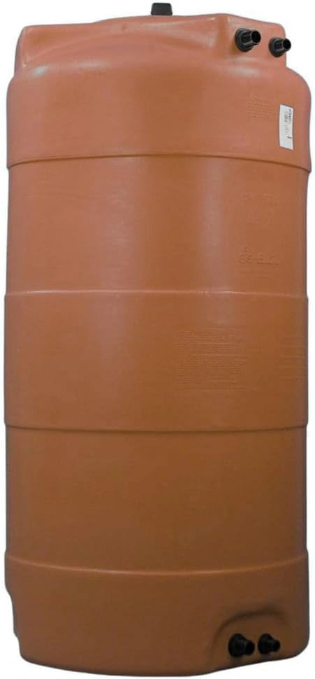 Réservoir aérien de récupération d'eau 1500L Terracotta - Vertical