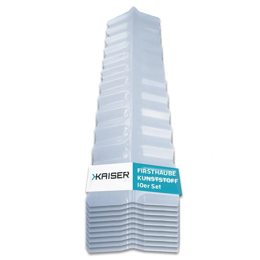Plaques de Toit en Plastique KAISER - Lot de 10, Résistantes aux Intempéries, Dimensions 30 x 98,5 cm