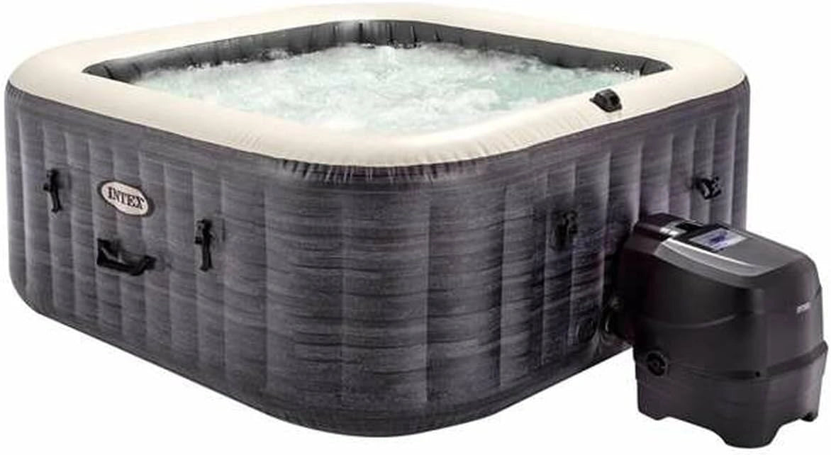 Intex Pure Spa Bulles 4 Places Gris Ardoise