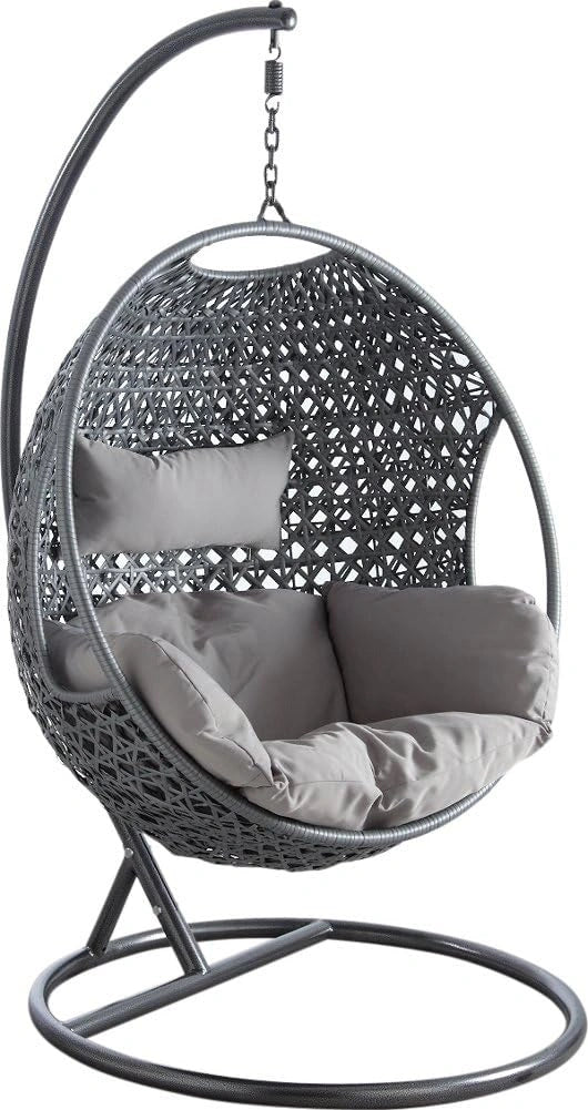 Fauteuil Œuf Suspendu Camelia en Polyrésine pour Intérieur et Extérieur - Aubry Gaspard