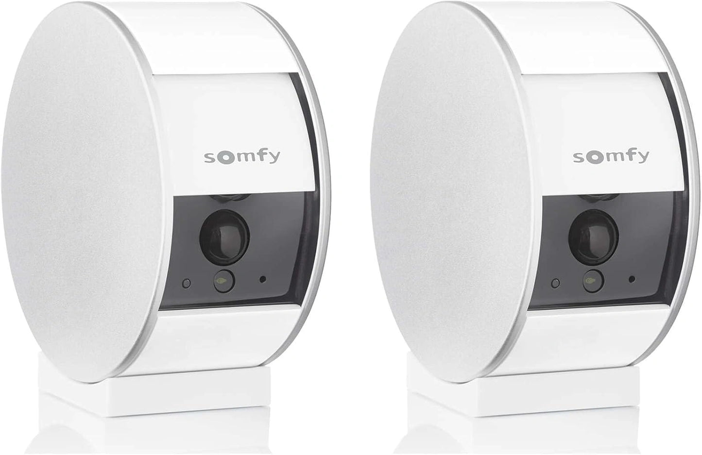 Pack de 2 Caméras Intérieures Somfy avec Volet Motorisé, Vision Nocturne, Détection de Mouvement, Grand Angle