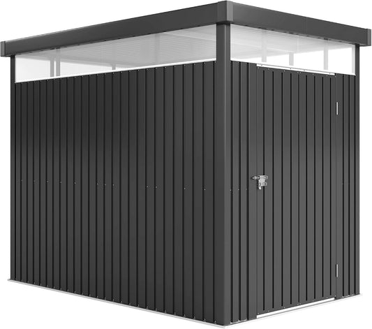 Abri de Jardin Outsunny en Acier Galvanisé 4m² avec Fenêtres Acryliques et Serrure