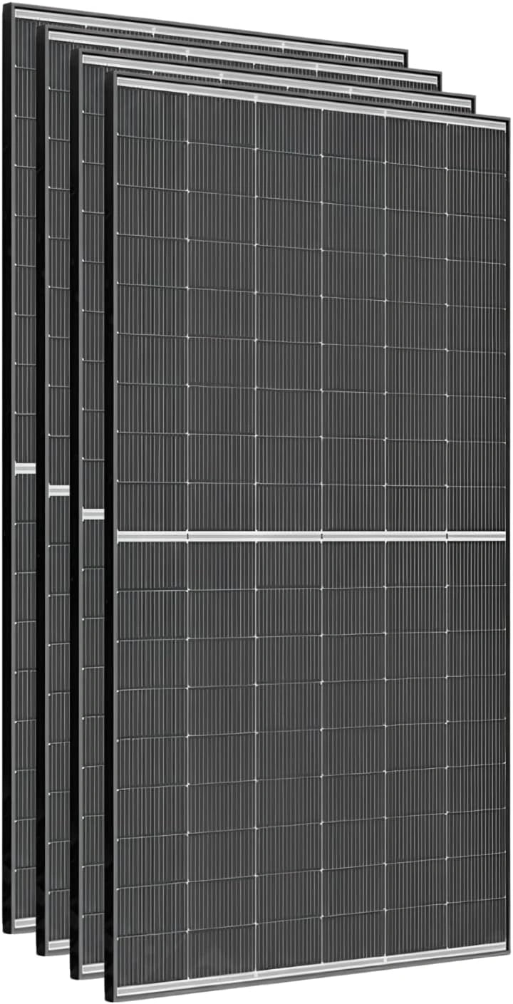 Ensemble de 4 Panneaux Solaires Bifaciaux 500W Monocristallin TrinaSolar - Verre Double - Performance Maximale - Garantie 25 Ans