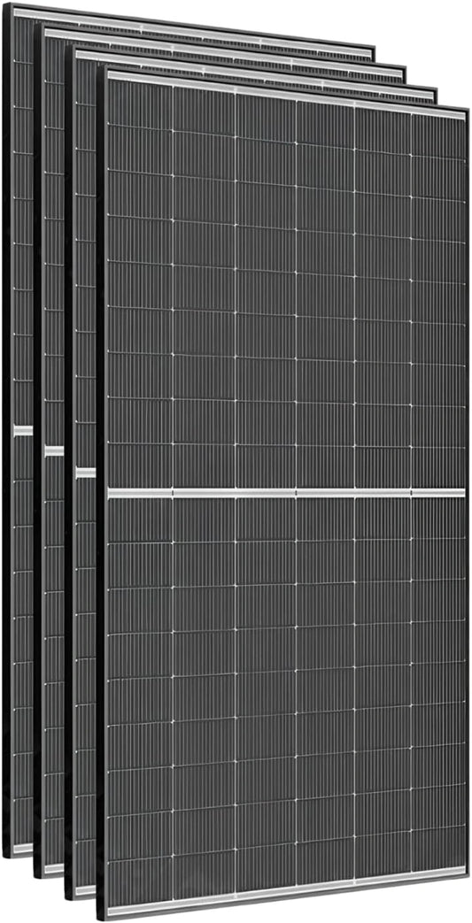 Ensemble de 4 Panneaux Solaires Bifaciaux 500W Monocristallin TrinaSolar - Verre Double - Performance Maximale - Garantie 25 Ans