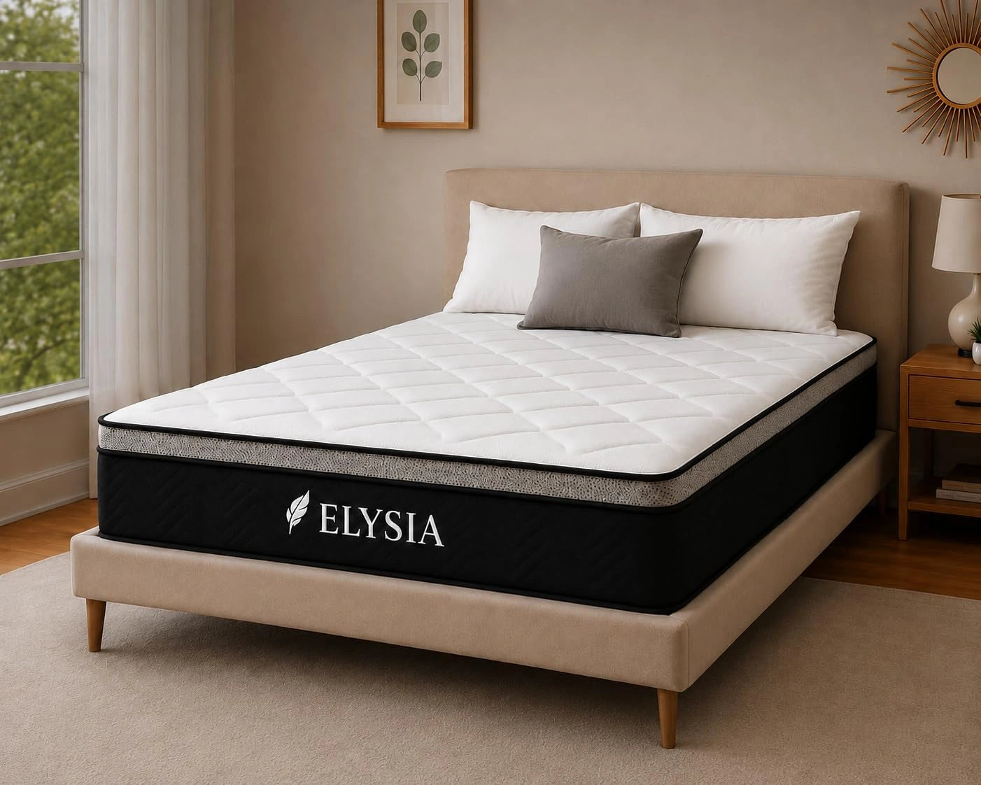 Matelas en Mousse Mémoire 140x190 cm - Soutien 7 Zones - Hypoallergénique et Confort Ferme - Certifié Oeko-TEX