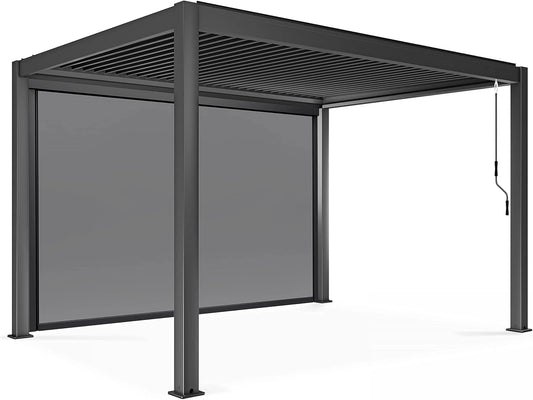 Pergola bioclimatique autoportée 3x4m avec store intégré - Oviala