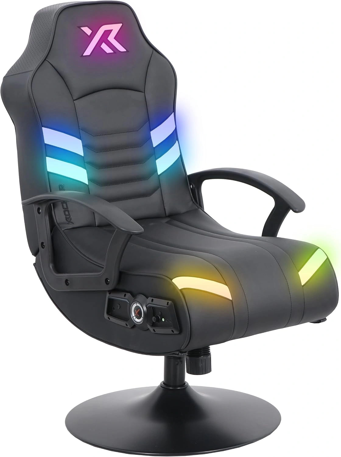 Chaise Gaming X-Rocker Aries RGB 2.1 avec Son Stéréo et Lumières LED Neo Motion