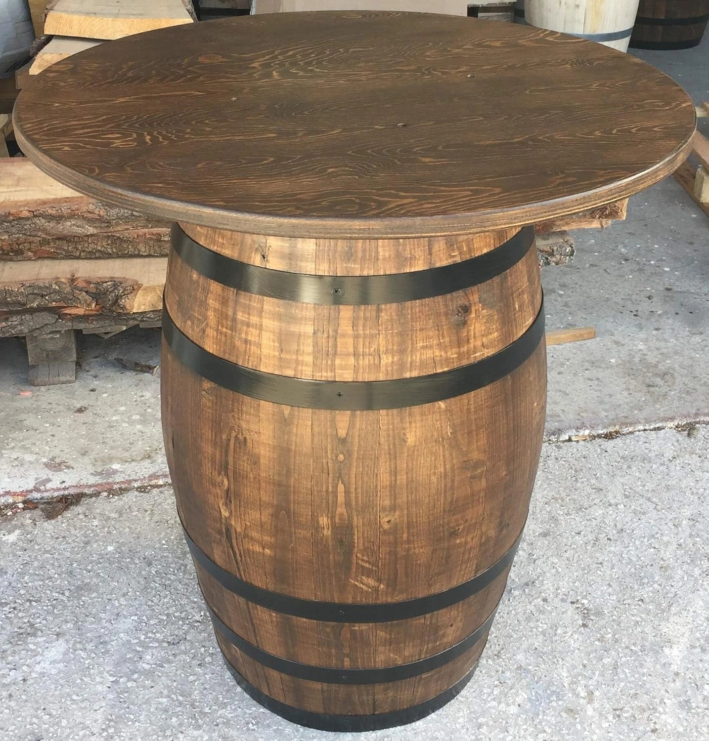 Table Baril en Bois pour Bistrot, Bar à Vin, Taverne